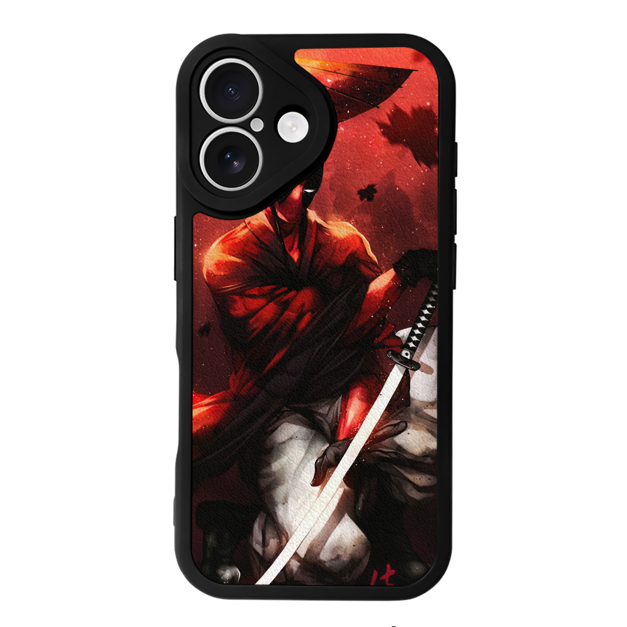 （画像用） Deadpool デッドプール 【iPhone 16シリーズ対応】シリコンスマホケース（レザー調） 材質：シリコン